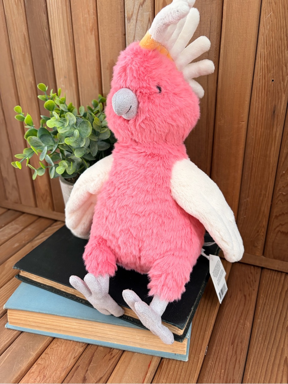 Jellycat Squawkatoo Pink Cockatoo Plush, NWT
